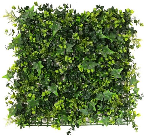 Grøn plantevæg, UV-safe og fire retardant, 50 x 50 x 8 cm.jpg